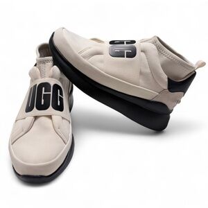 UGG Neutra Sneakers White Black Platform Slip On Women’s 6